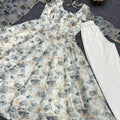 Off White Colour Pure Soft Organza Silk Gown 7