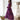 Purple Colour Pure Soft Tabby Organza Silk Gown Set 1