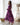 Purple Colour Pure Soft Tabby Organza Silk Gown Set 1