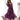 Purple Colour Pure Soft Tabby Organza Silk Gown Set 3