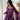 Purple Colour Pure Soft Tabby Organza Silk Gown Set 4