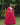 RED Faux Blooming With Embroidery Zari Sequins-work Gown 2