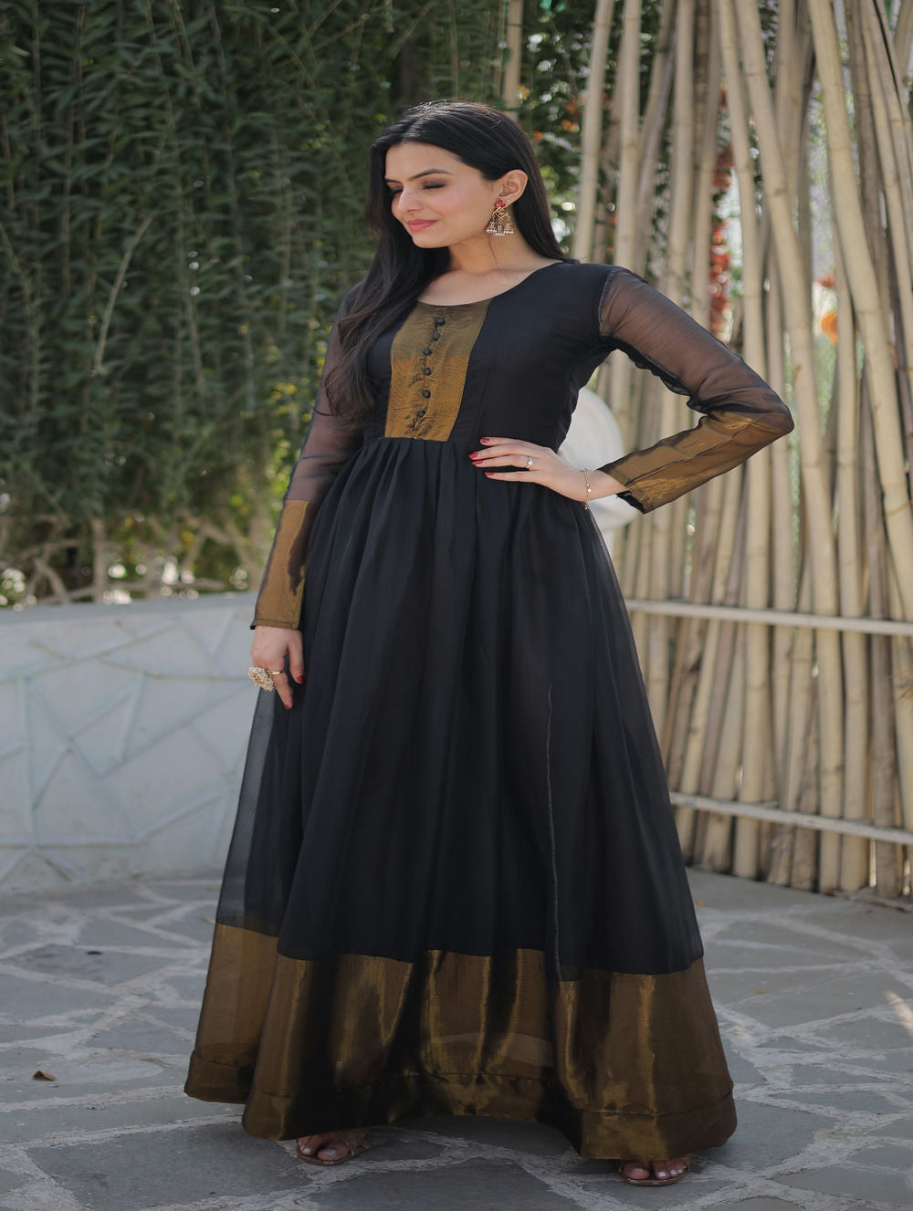 Buy Beautiful Anarkali Magic Cotton Gown Wholesale Collection Online 2023 -  Eclothing